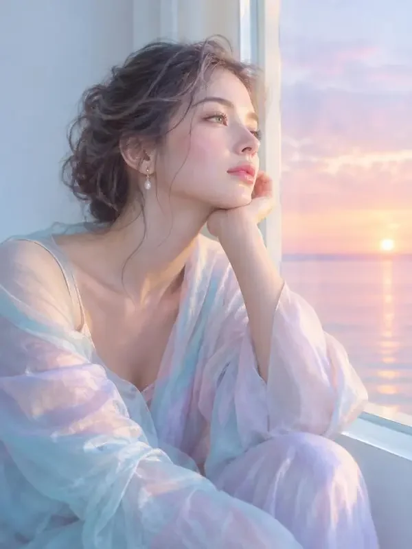 海量魔改短剧《珍珠色黄昏》治愈日常封面海报